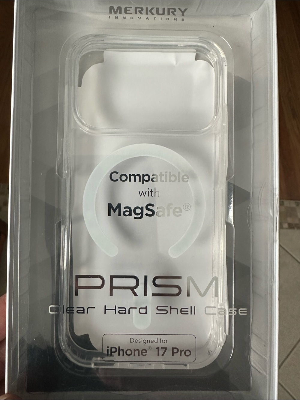 Merkury Prism Clear MagSafe-Compatible Hard Shell Case for iPhone 17 Pro